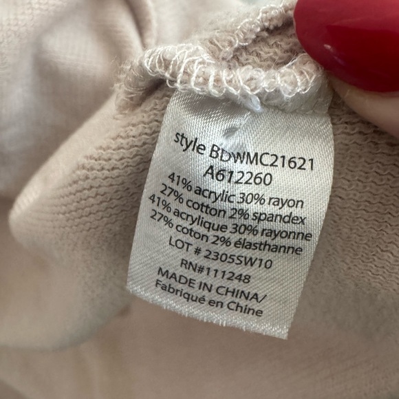 Barefoot Dreams Malibu Collection Brushed Fleece Circle Cardigan Cream XS - Picture 4 of 5